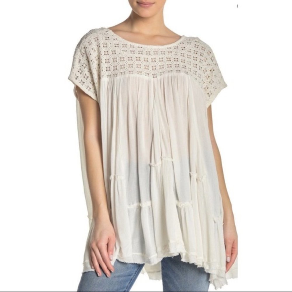 Free People Sunfest Crochet Tunic